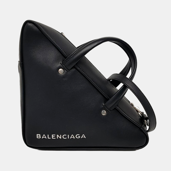 Triangle Small Calfskin Black