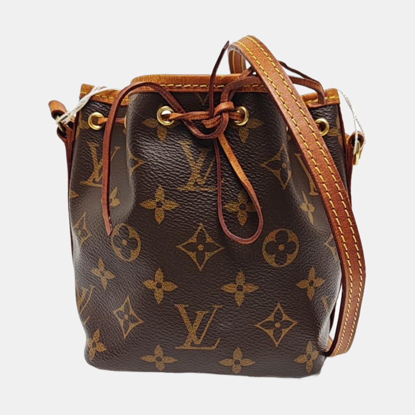 NÉONOÉ Nano Monogram Coated Canvas Brown