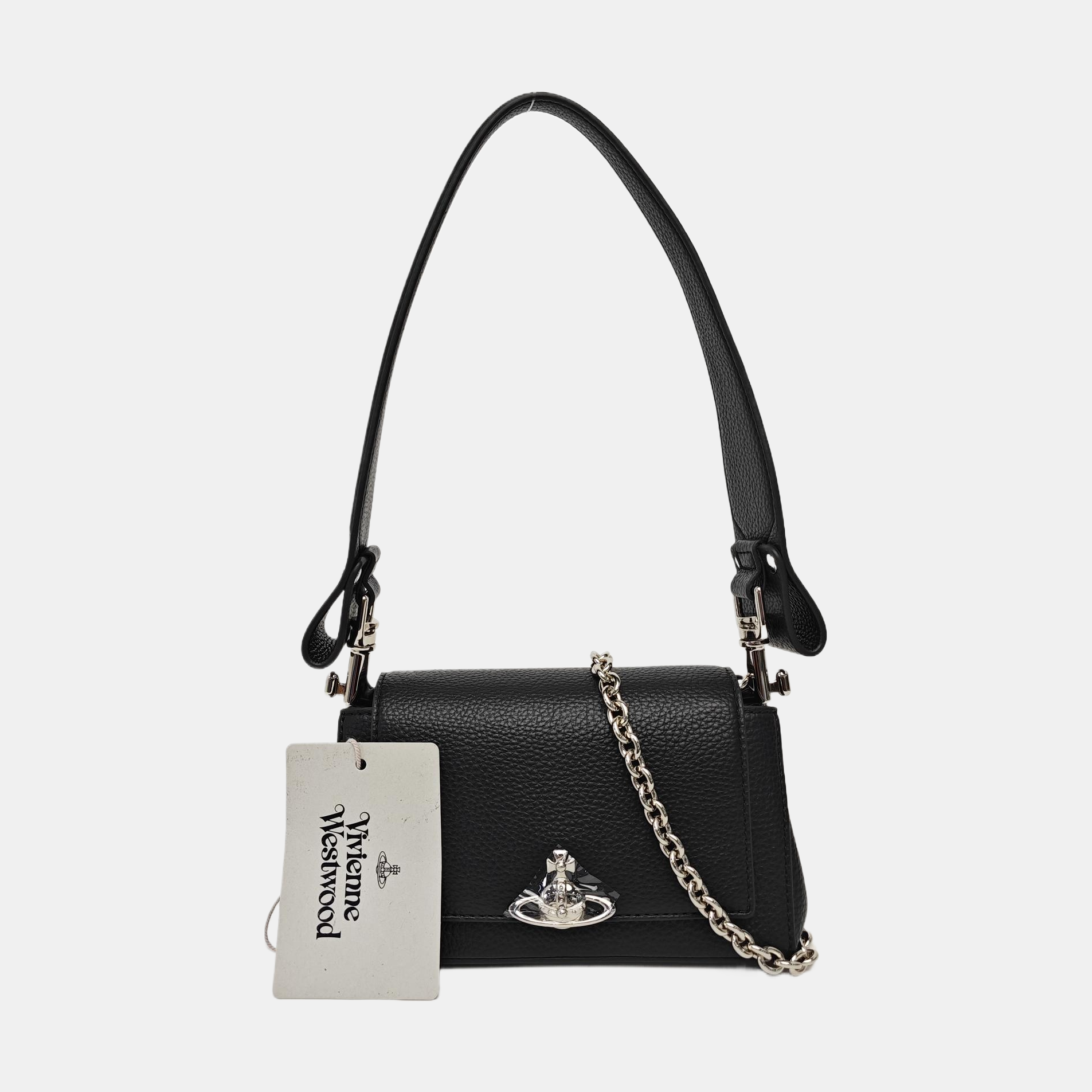 Calfskin Shoulder Bag Black