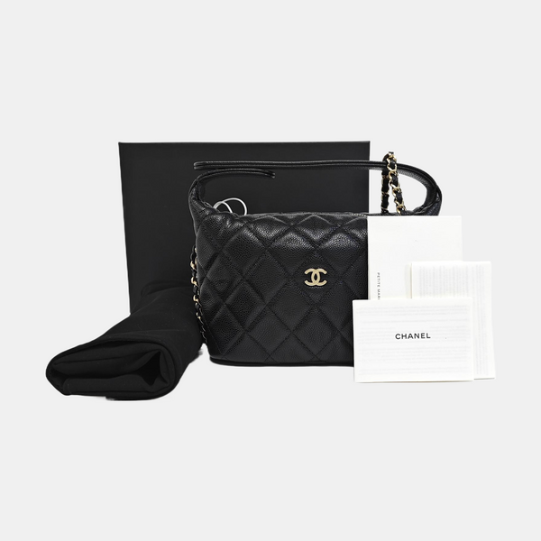 HOBO Quilted Grained Calfskin Black