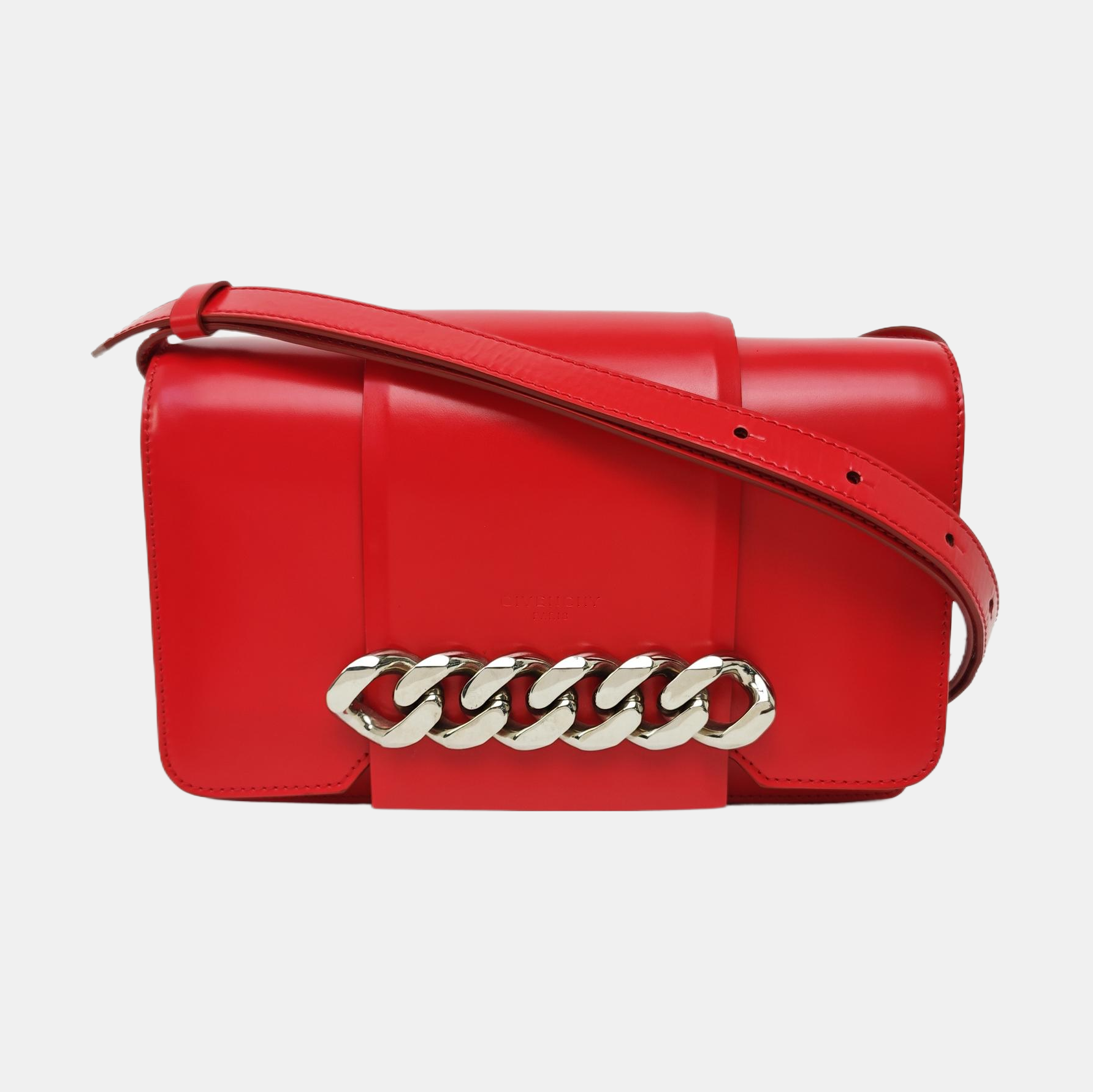 Calfskin Crossbody Bag Red