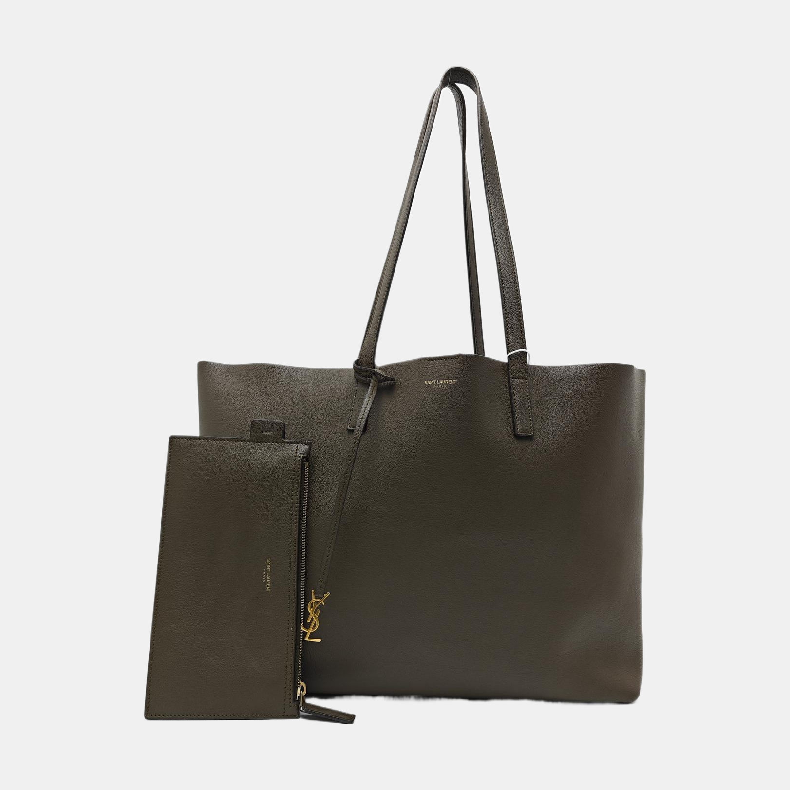 Calfskin Tote Bag Gray