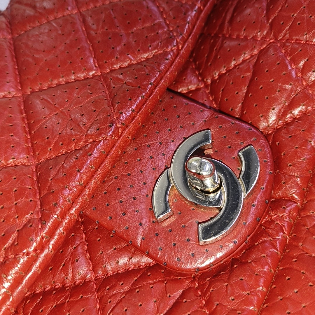 Quilted Calfskin Red