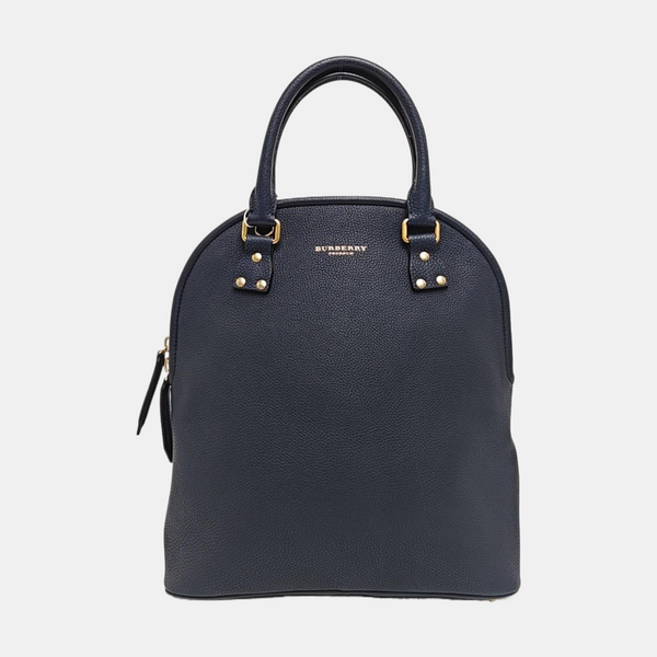 Calfskin Top Handle Bag Blue