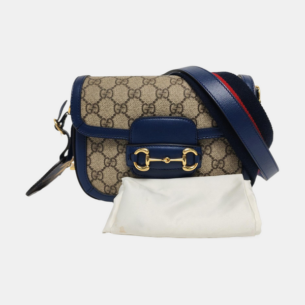 Horsebit 1955 Mini Monogram Coated Canvas Beige
