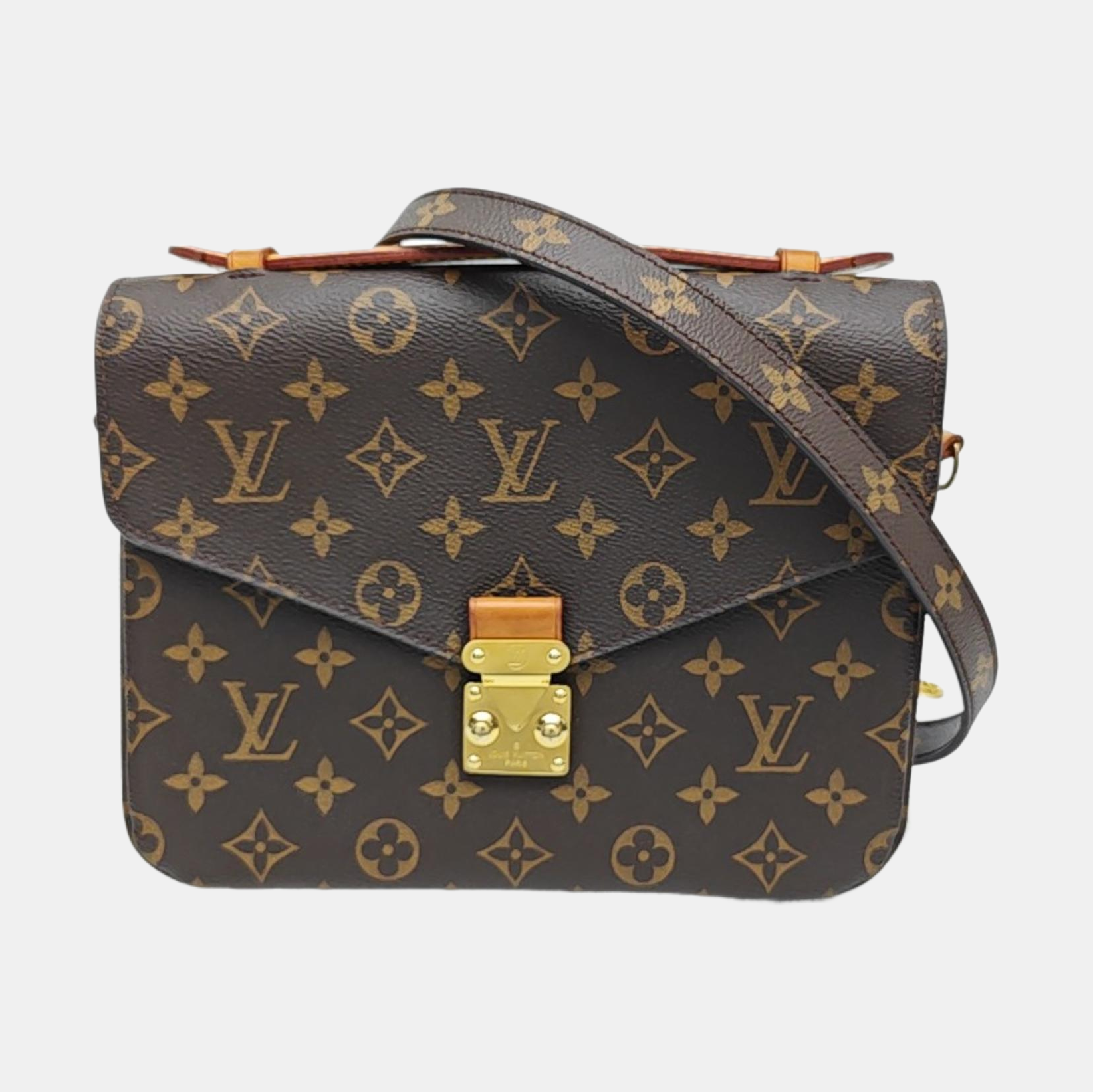 MÉTIS MM Monogram Coated Canvas Brown