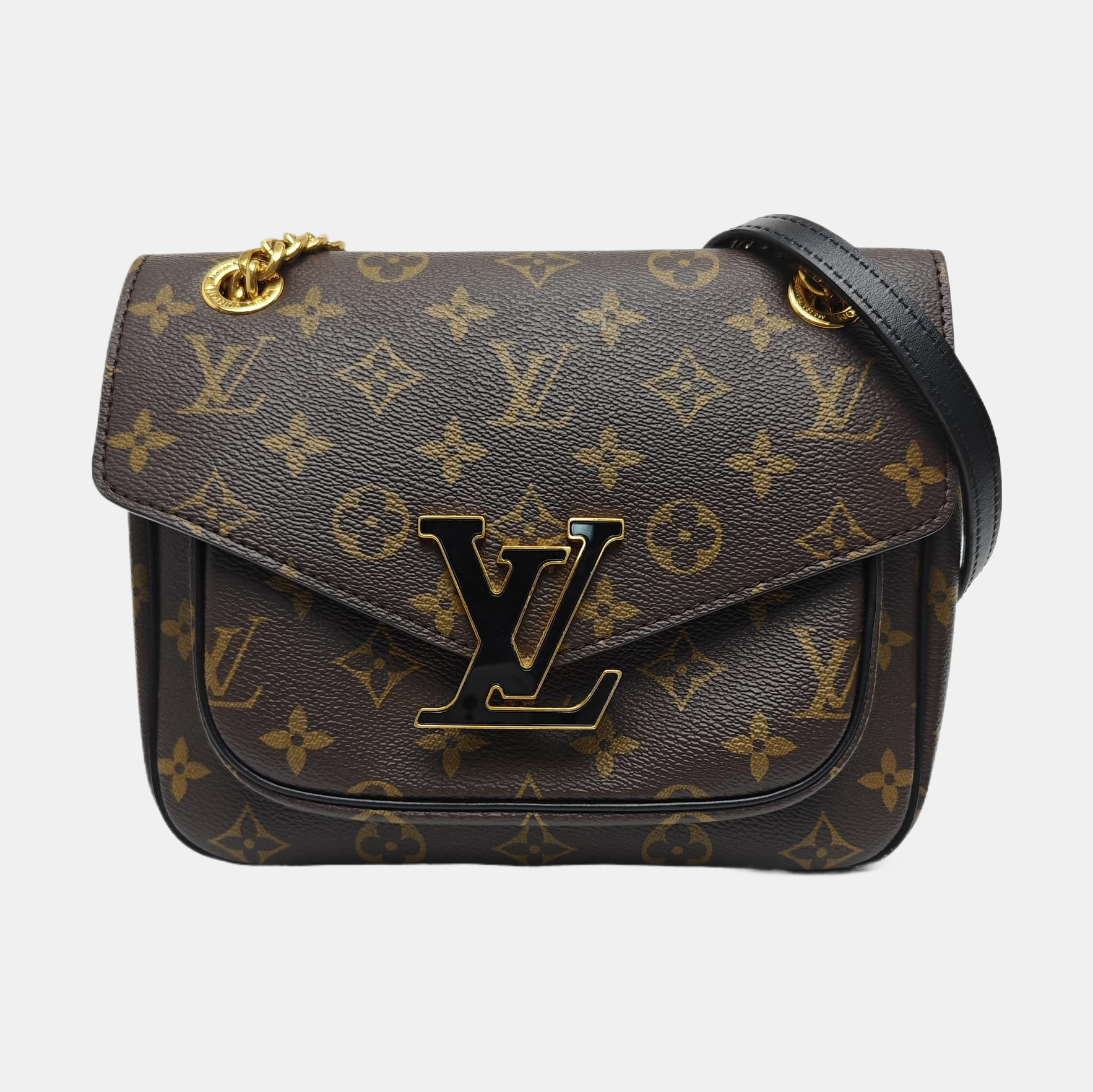 PASSY Monogram Coated Canvas Brown