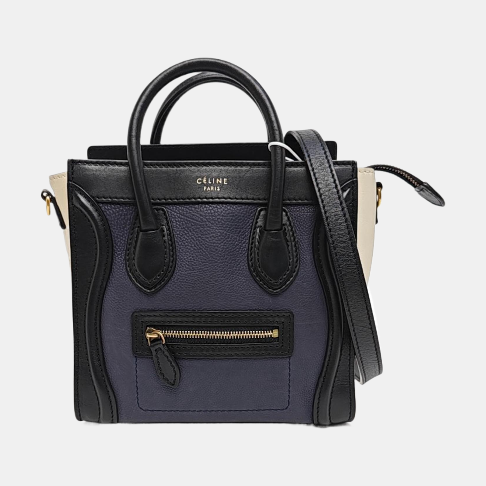 LUGGAGE Nano Calfskin Blue