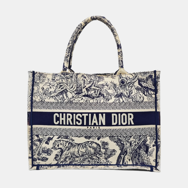 Book Tote Medium Canvas Blue
