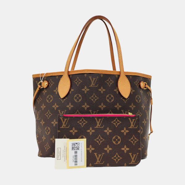 NEVERFULL PM Monogram Coated Canvas Brown