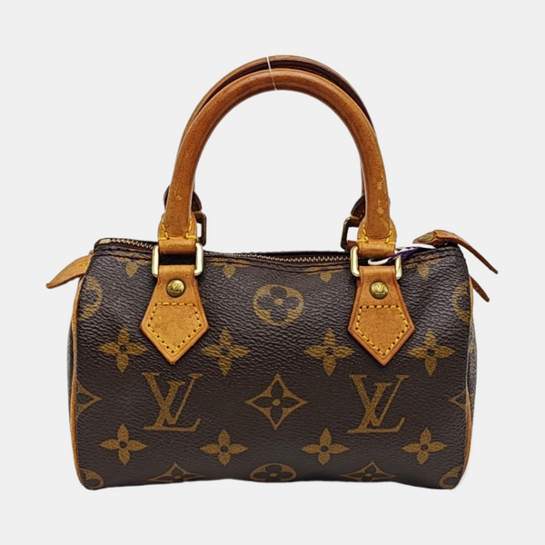 SPEEDY Monogram Coated Canvas Brown