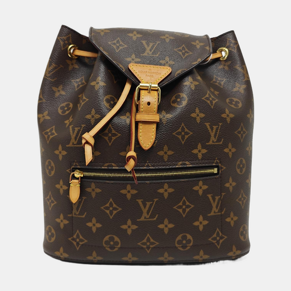 MONTSOURIS MM Monogram Coated Canvas Brown