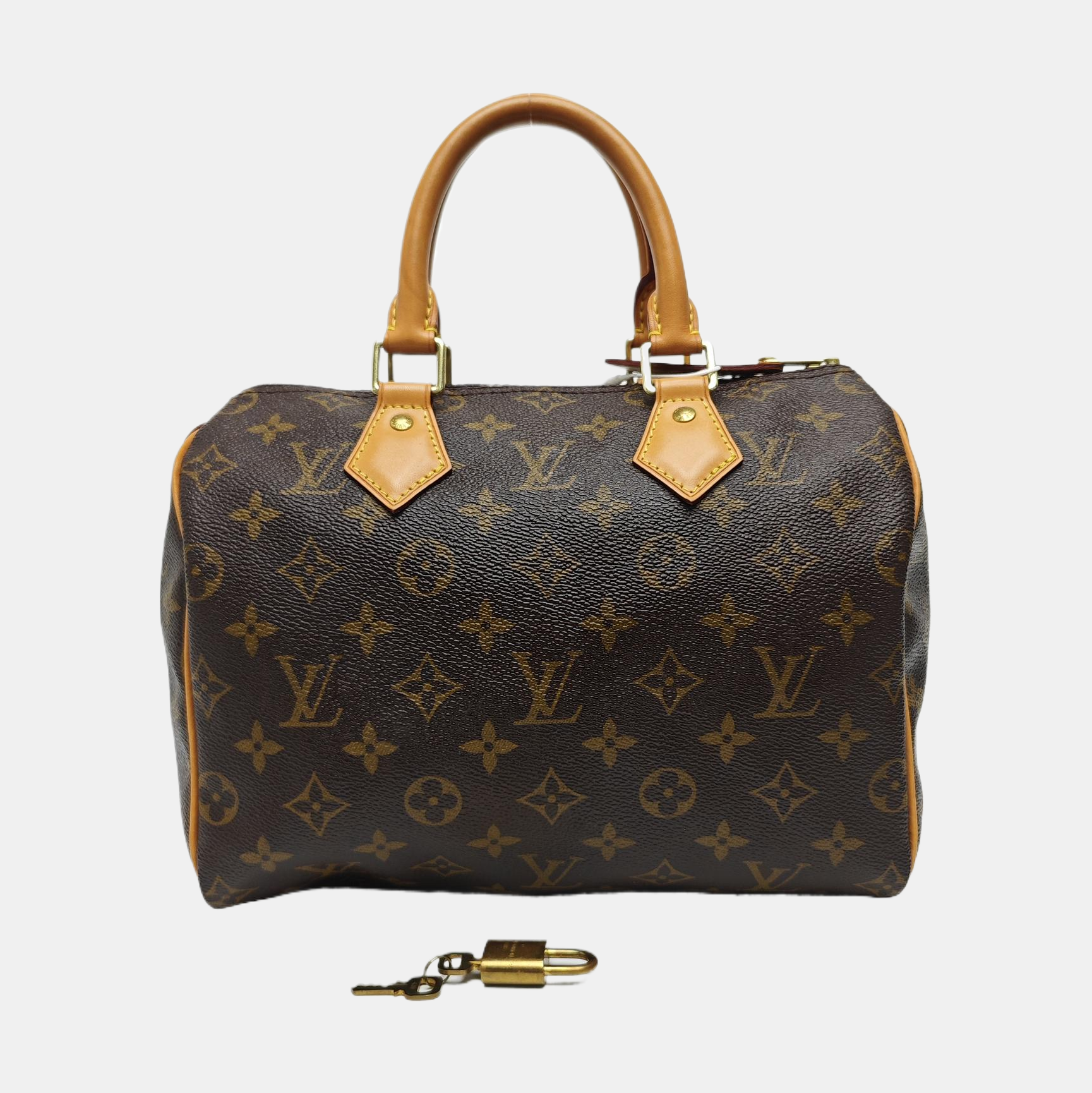 SPEEDY 25 Monogram Coated Canvas Brown