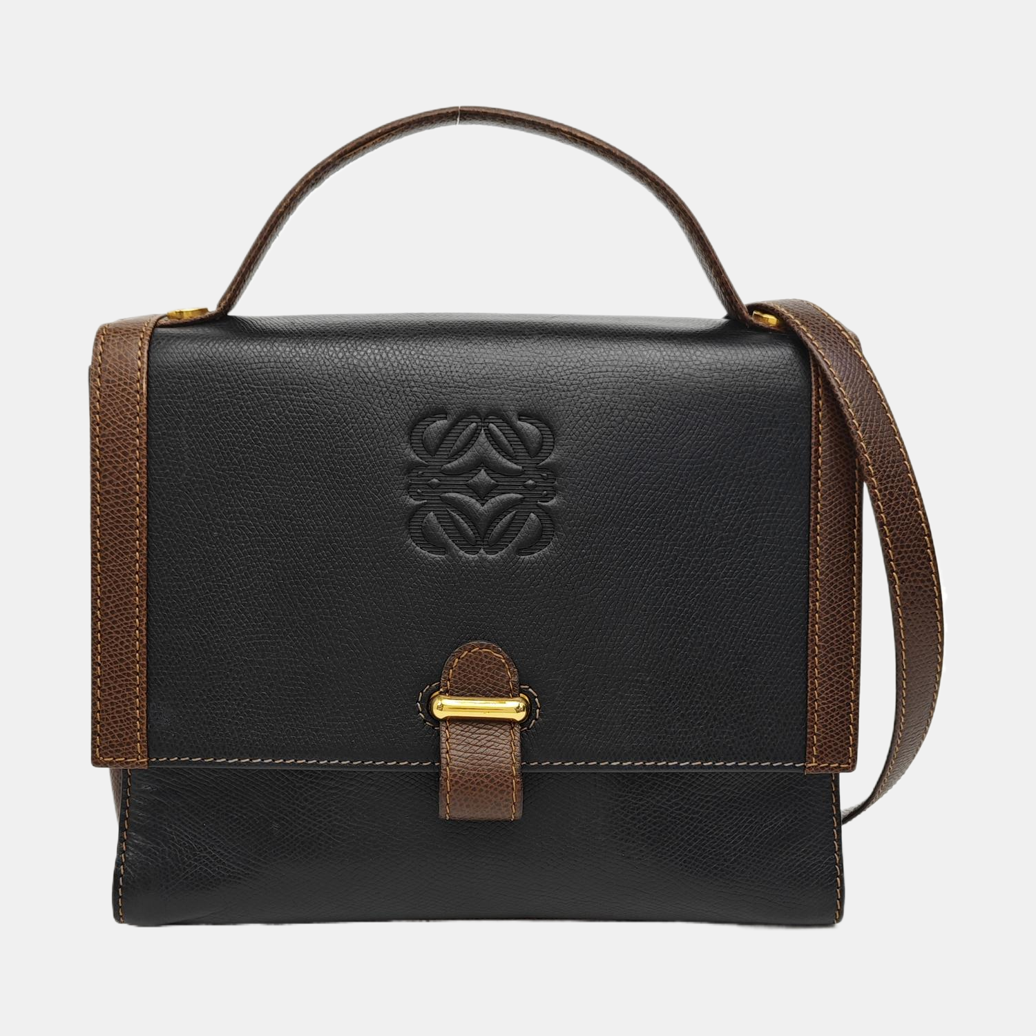 Calfskin Shoulder Bag Black