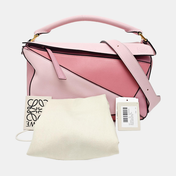 Puzzle Medium Calfskin Pink