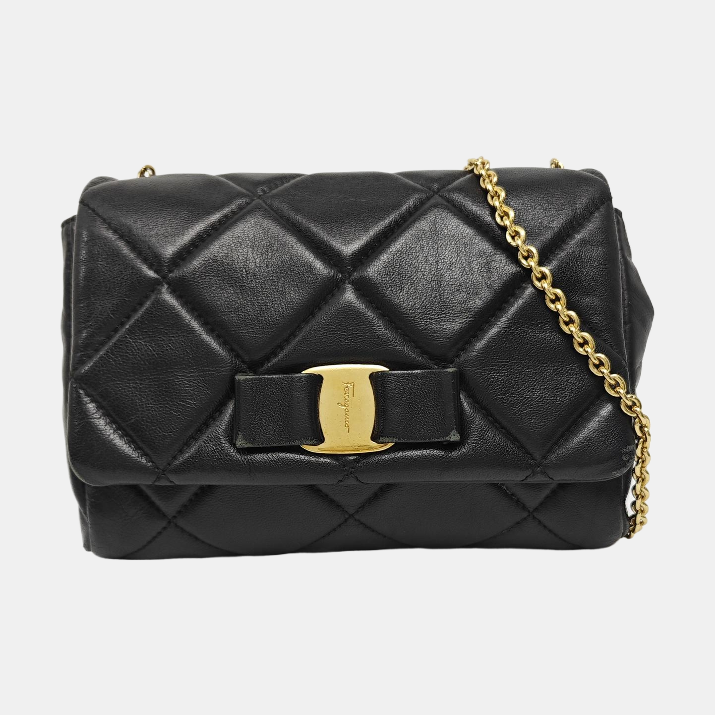 Vara Quilted Calfskin Black