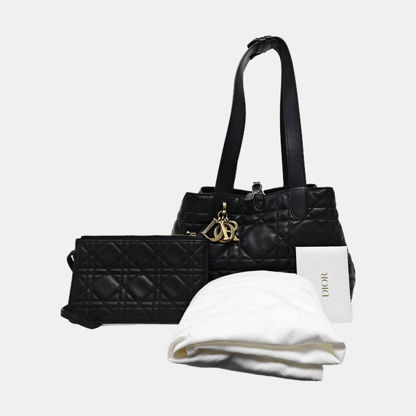 Toujours Medium Cannage Calfskin Black