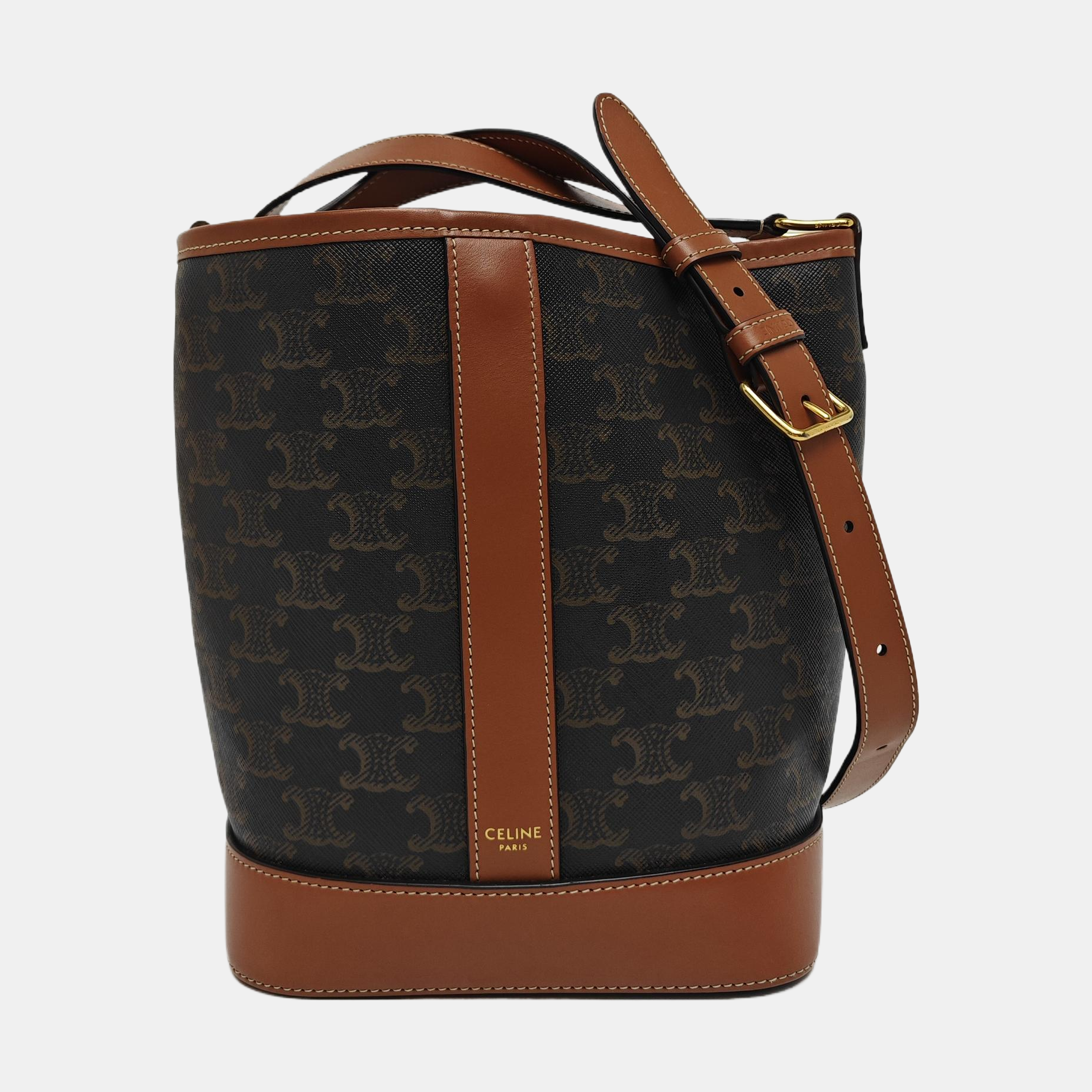 TRIOMPHE CANVAS Small Coated Canvas Brown