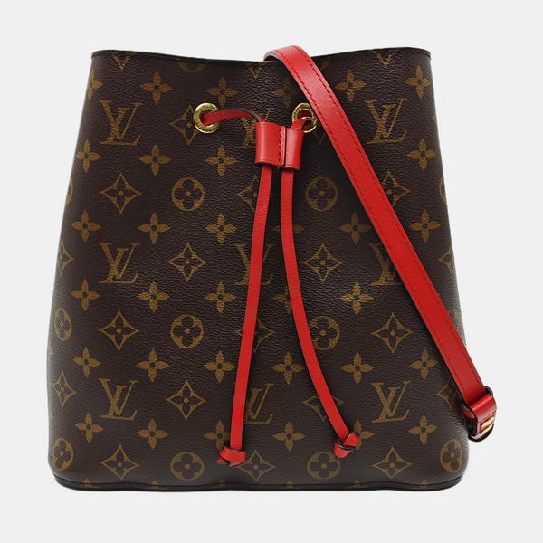 Authenticated pre-owned  NÉONOÉ MM Monogram Coated Canvas Brown - Bucket Bag at Looply