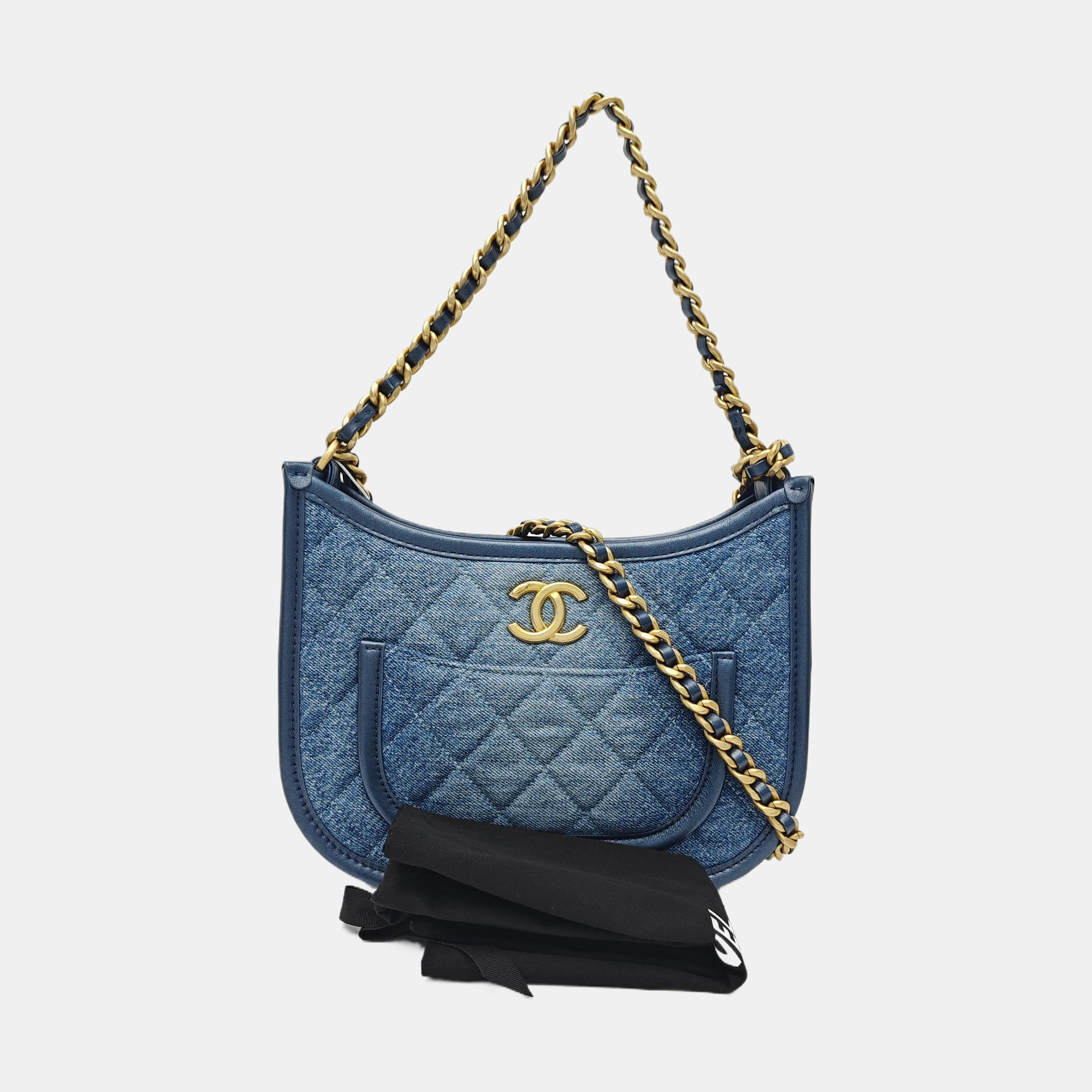 HOBO Quilted Denim Blue