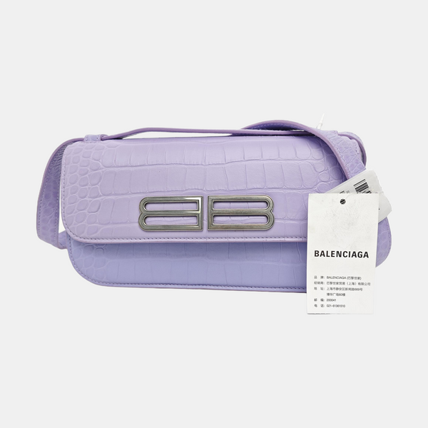 Calfskin Shoulder Bag Purple