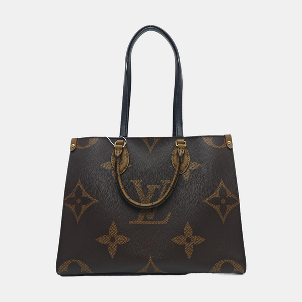 ONTHEGO MM Monogram Coated Canvas Brown