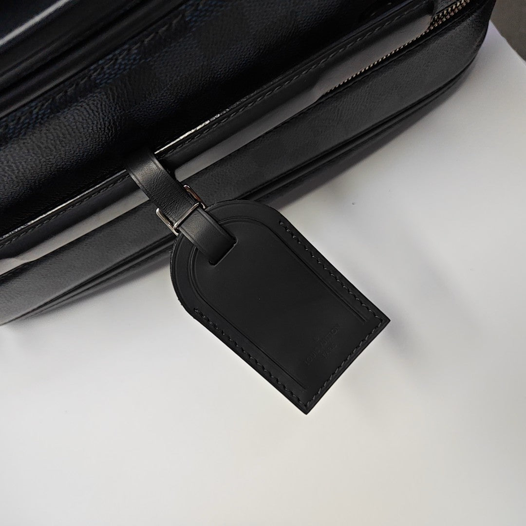 PEGASE 55 Damier Coated Canvas Blue