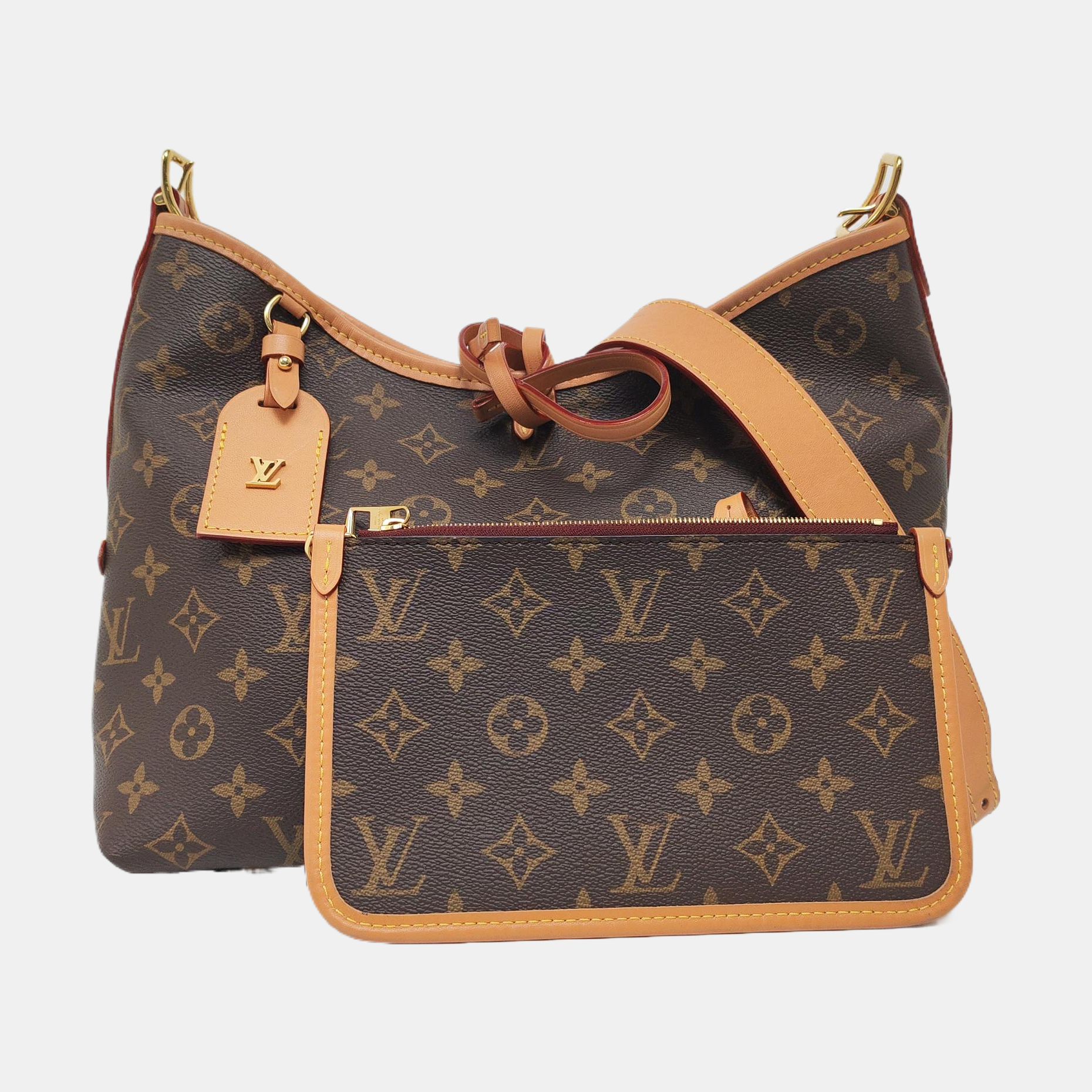 CARRYALL PM Monogram Coated Canvas Brown
