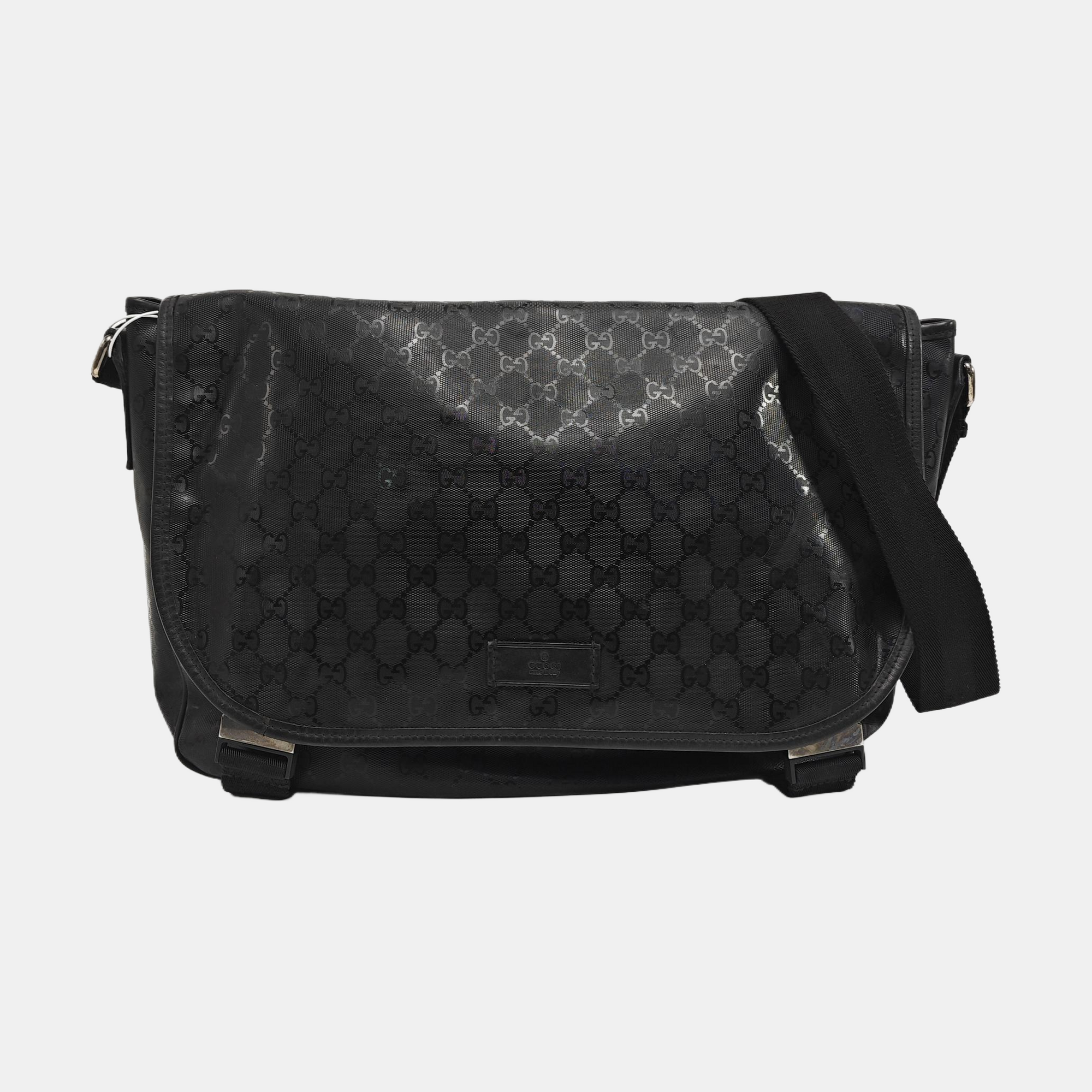 GG Imprime Monogram Coated Canvas Black