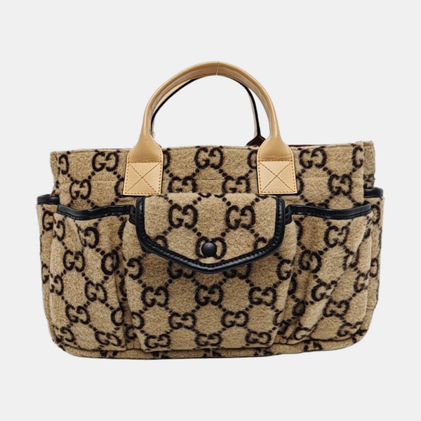 Monogram Felt Tote Bag Beige