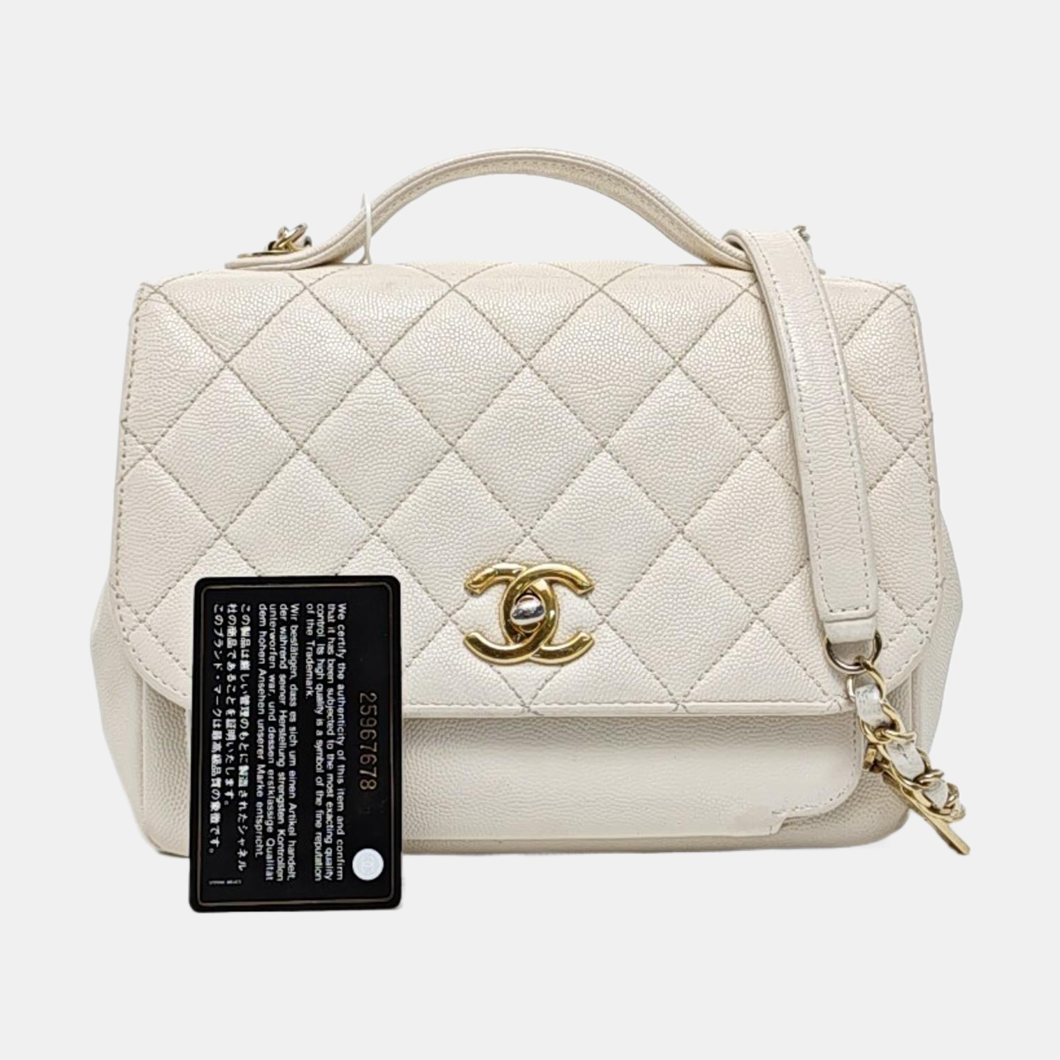Grained Calfskin White