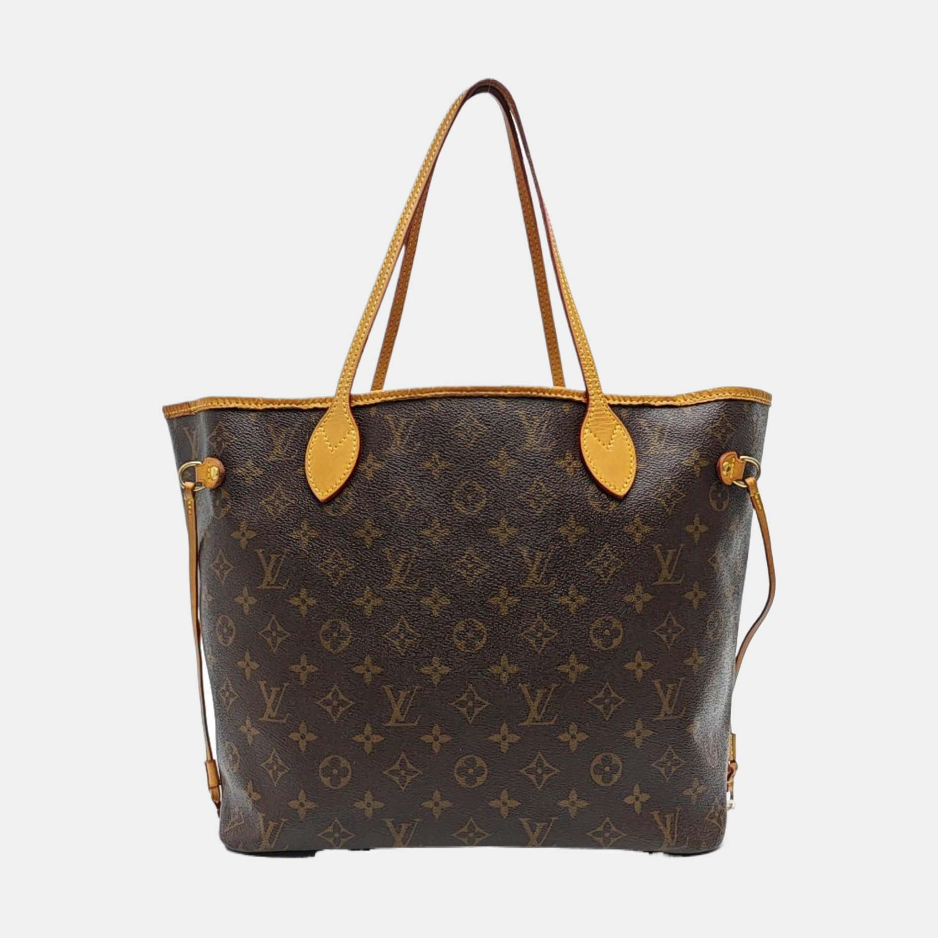 NEVERFULL MM Monogram Coated Canvas Brown