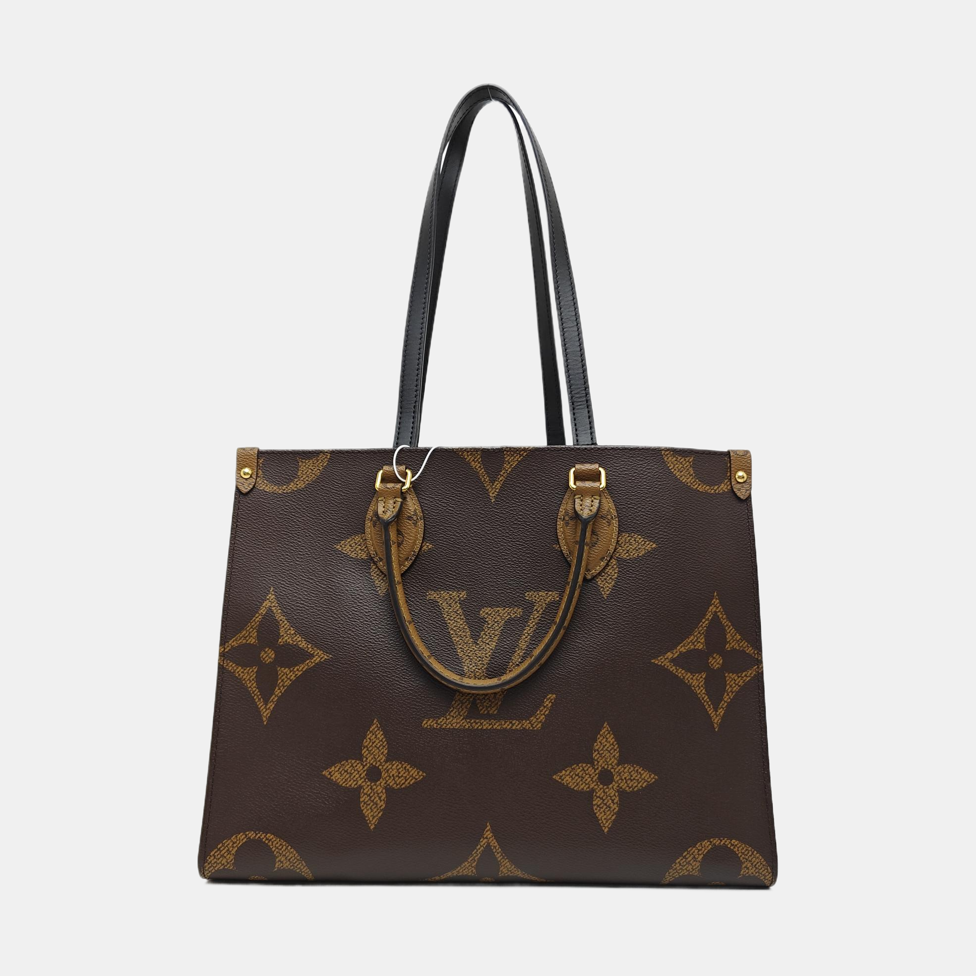 ONTHEGO MM Monogram Coated Canvas Brown