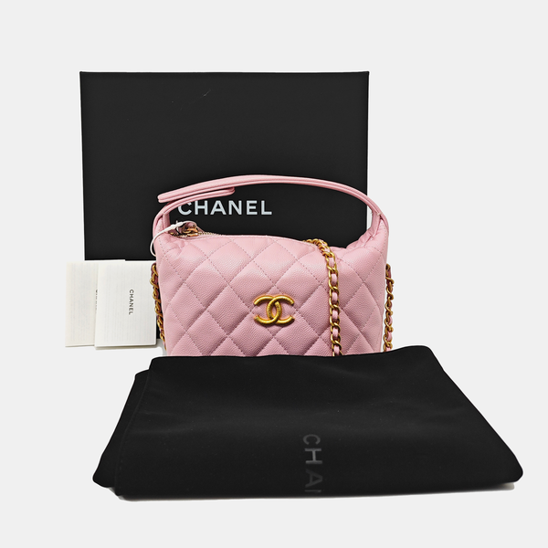 HOBO Quilted Grained Calfskin Pink
