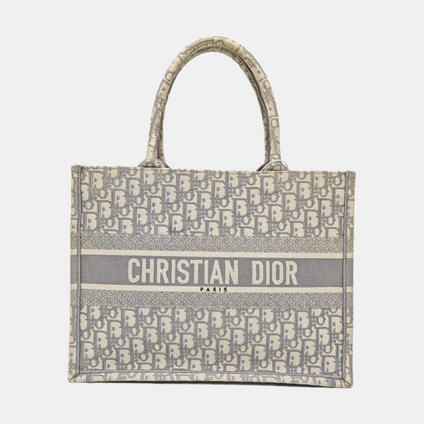 Book Tote Medium Oblique Canvas Gray