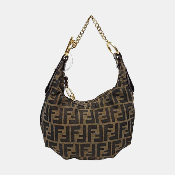 Canvas Top Handle Bag Brown