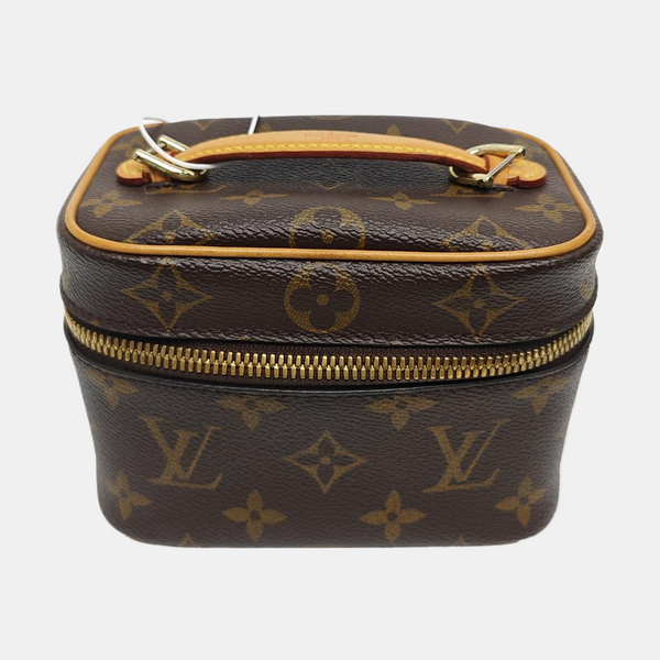NICE Super Mini Monogram Coated Canvas Brown