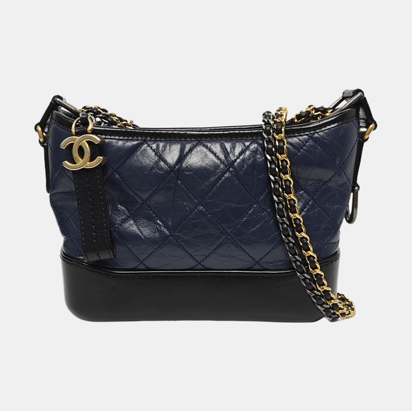 Authenticated pre-owned  GABRIELLE Quilted Calfskin Blue - Shoulder Bag at Looply