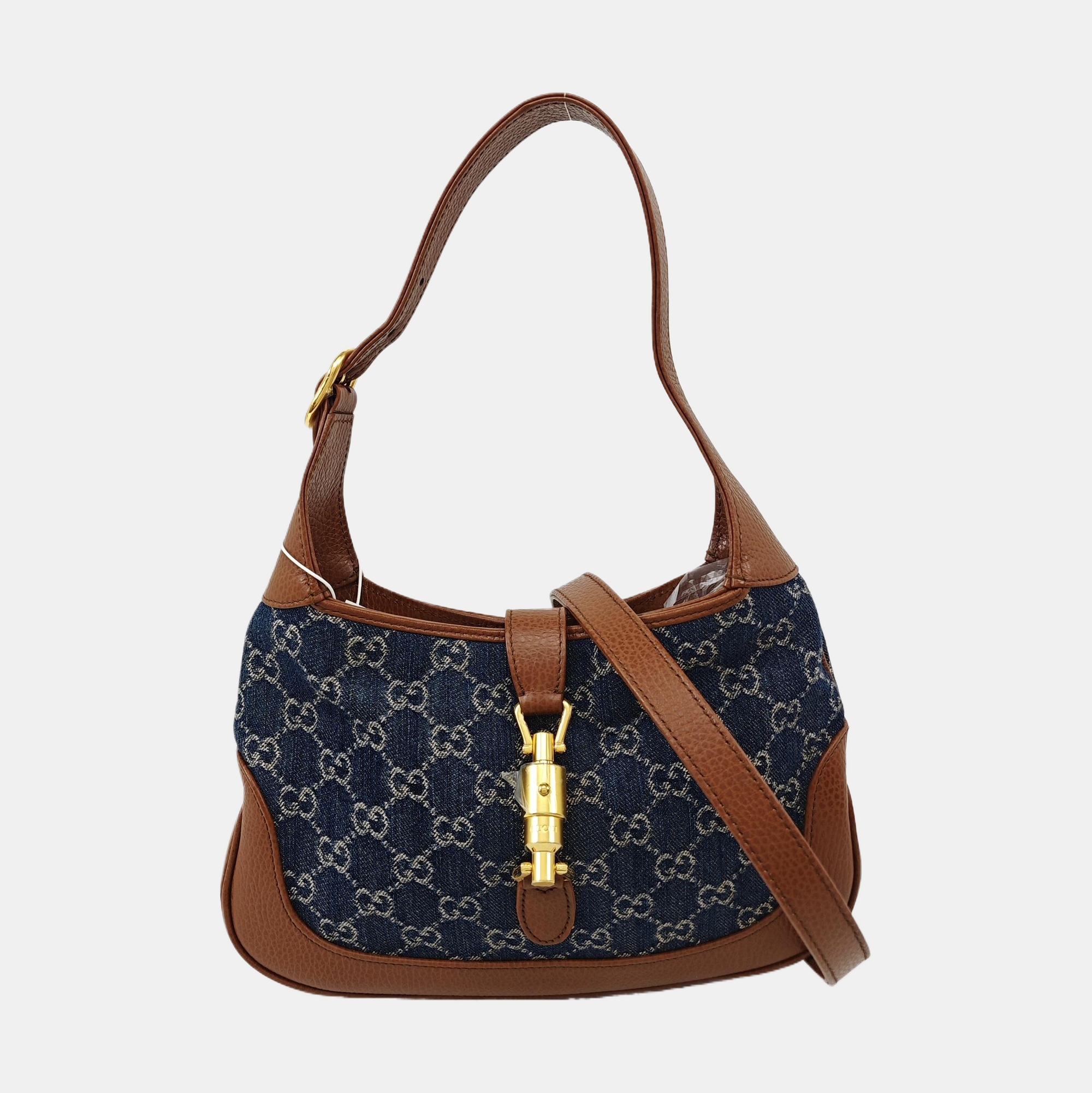 Jackie 1961 Small Monogram Denim Blue