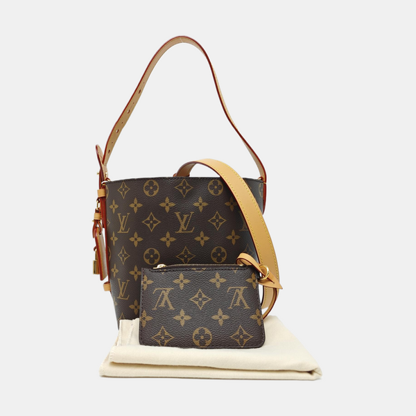ALL IN Monogram Coated Canvas Brown