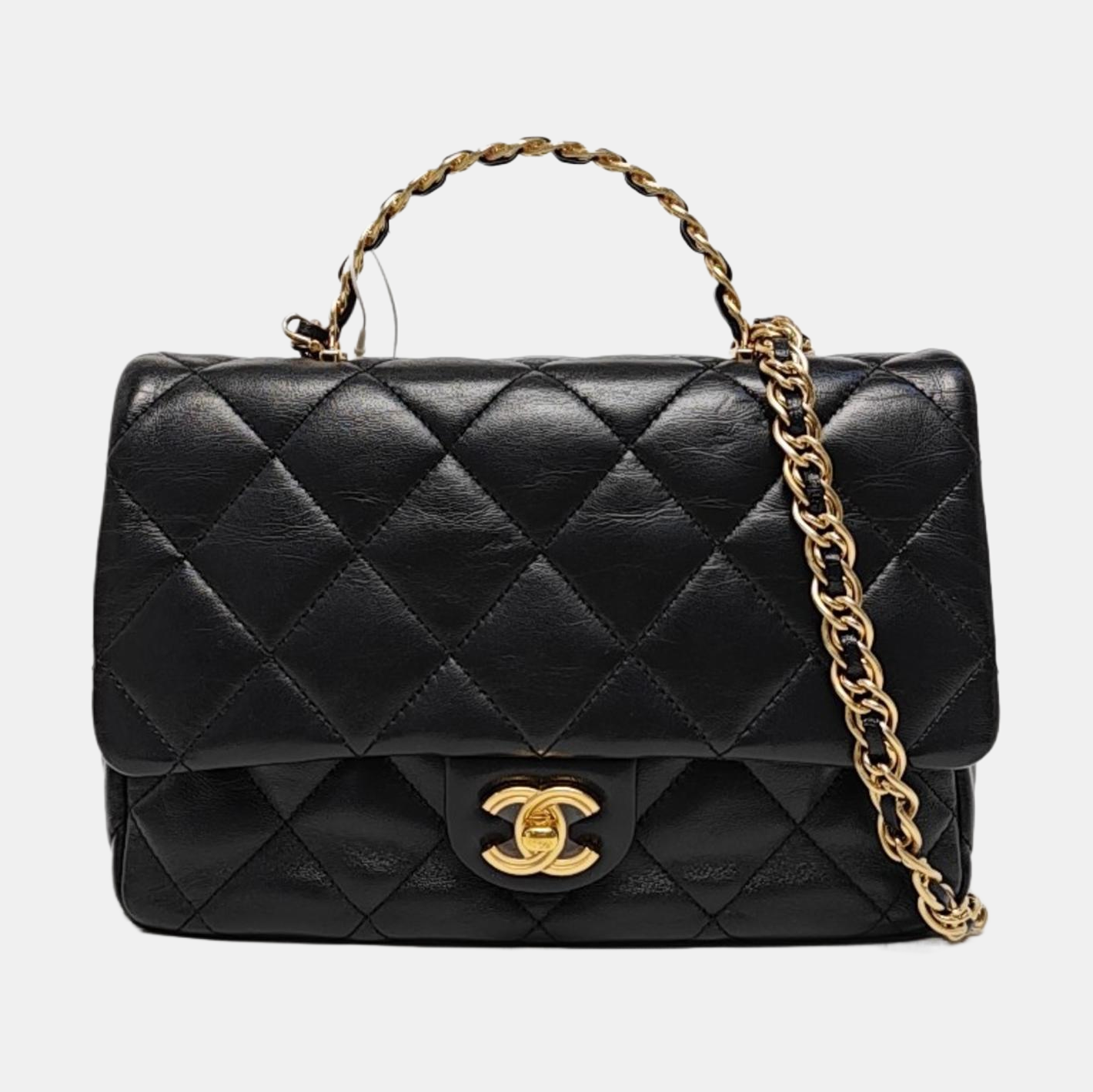 WOC Quilted Lambskin Black
