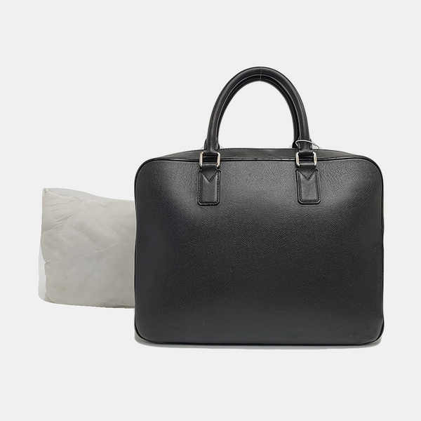 Calfskin Top Handle Bag Black