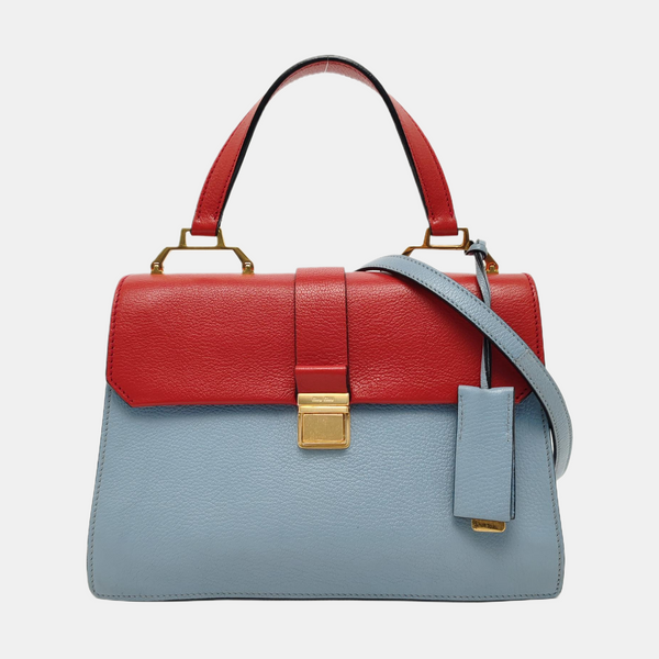 Calfskin Shoulder Bag Multicolor