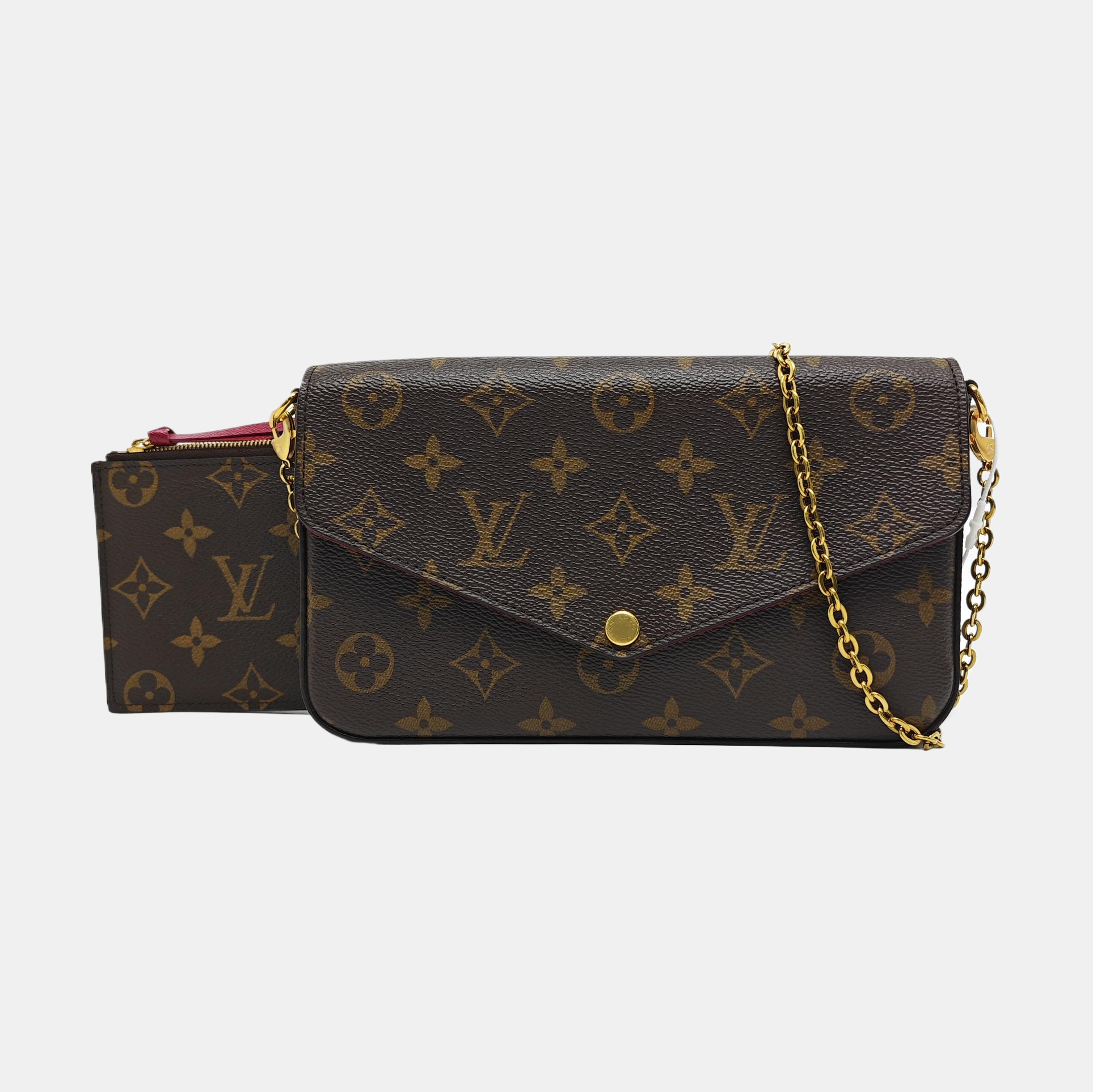 FÉLICIE Monogram Coated Canvas Brown