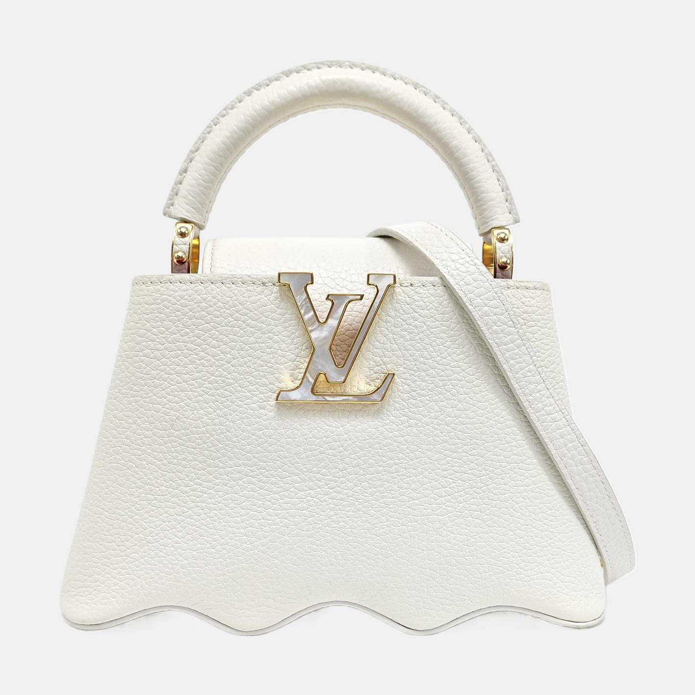 CAPUCINES Mini Calfskin White
