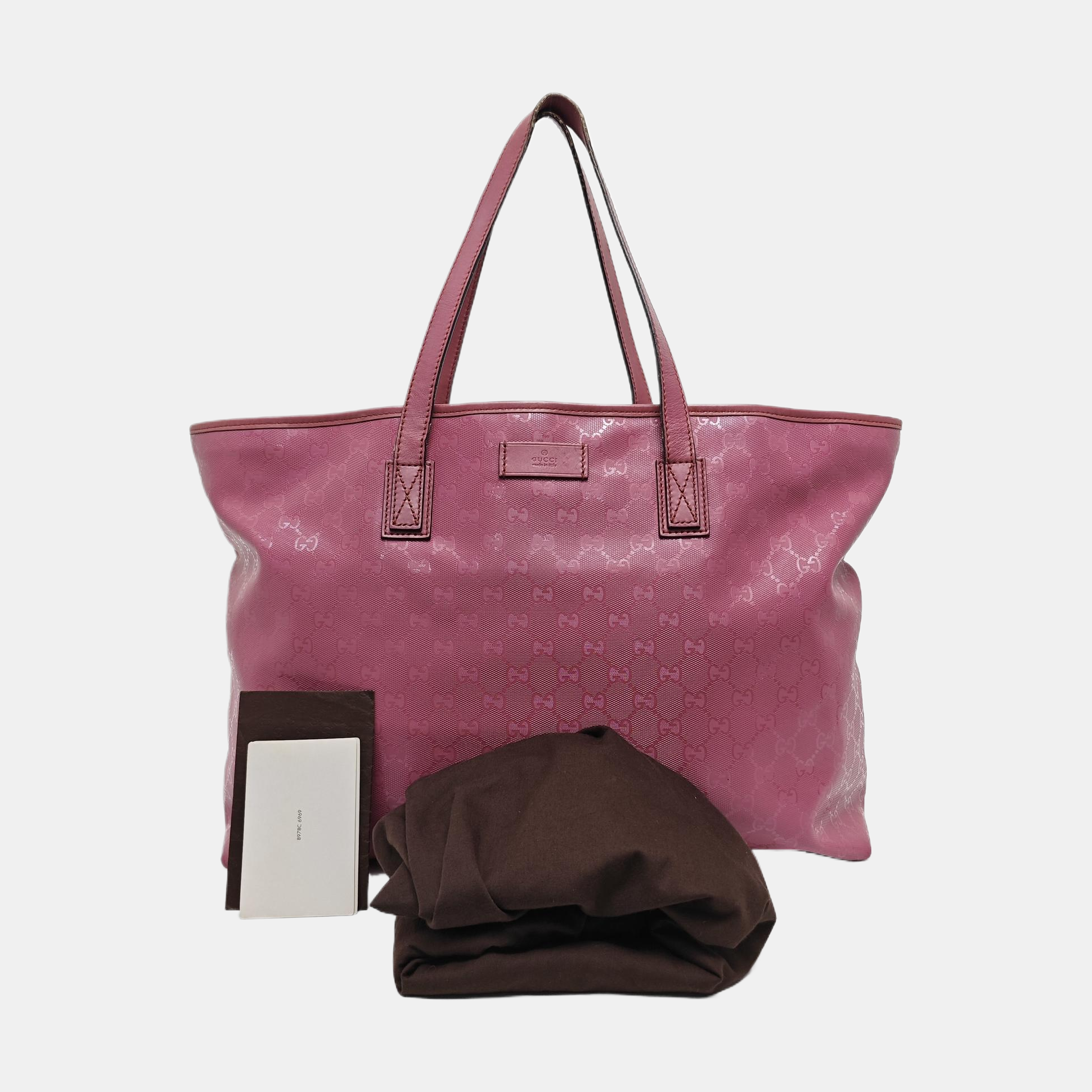 GG Imprime Monogram Coated Canvas Pink