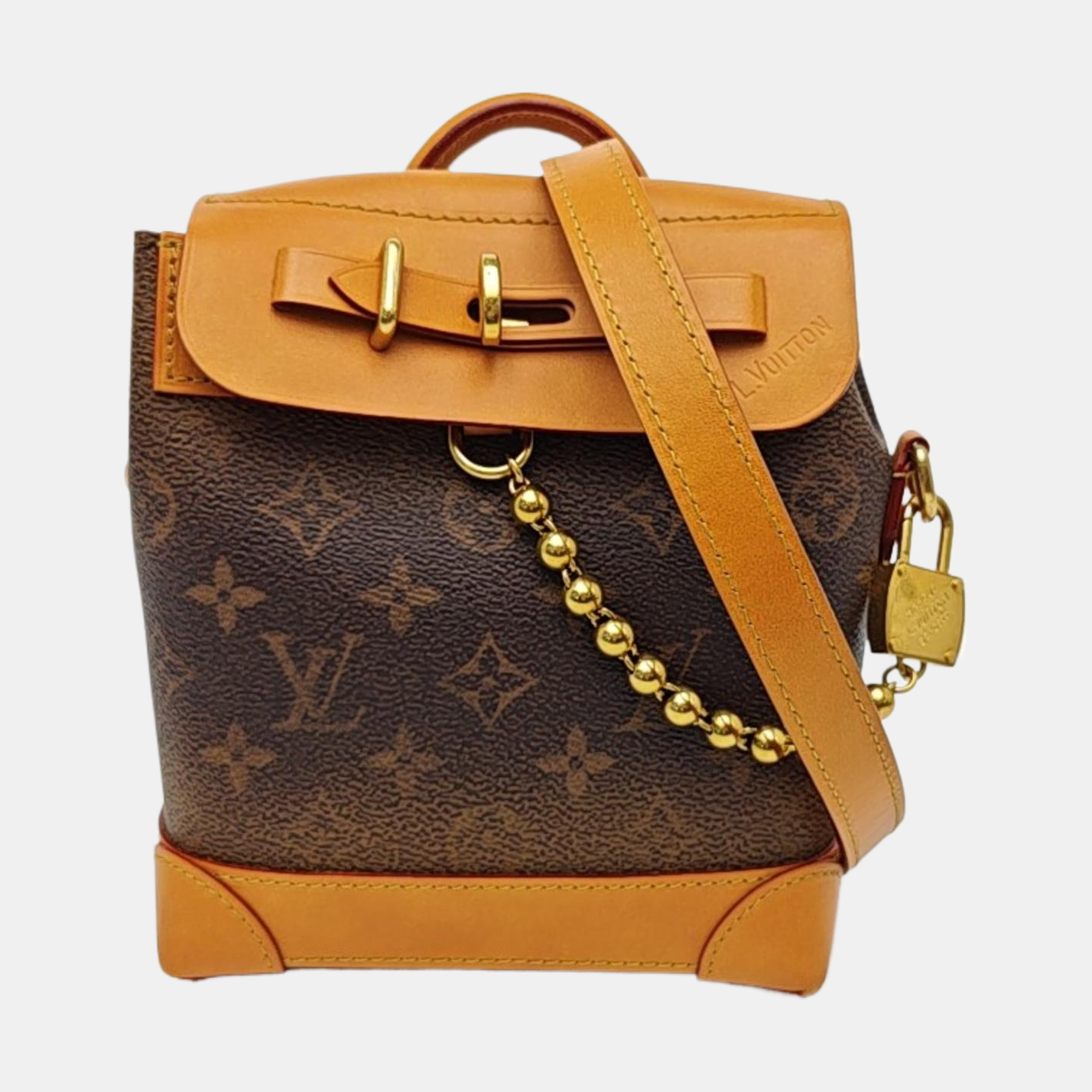 STEAMER Monogram Coated Canvas Brown