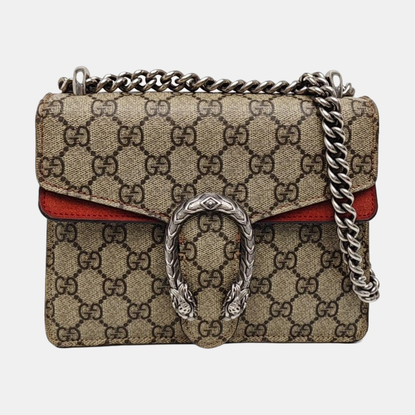 Dionysus Mini Monogram Coated Canvas Beige