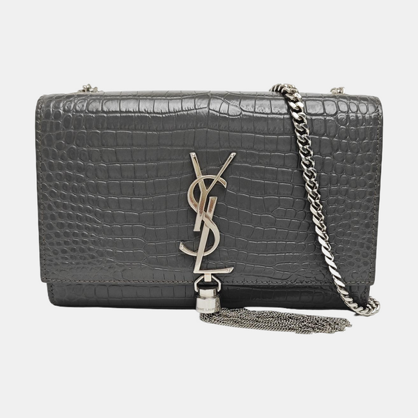 KATE Small Calfskin Gray