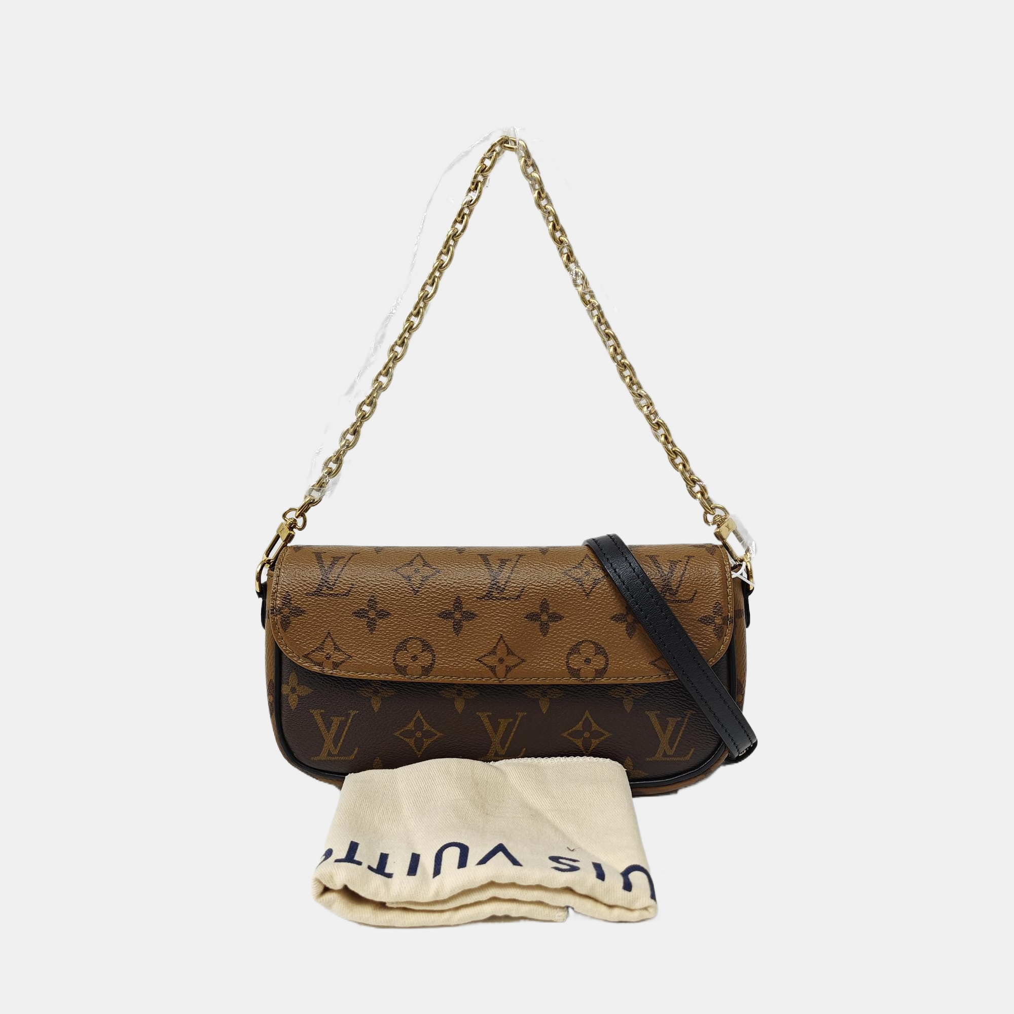 IVY Monogram Coated Canvas Brown